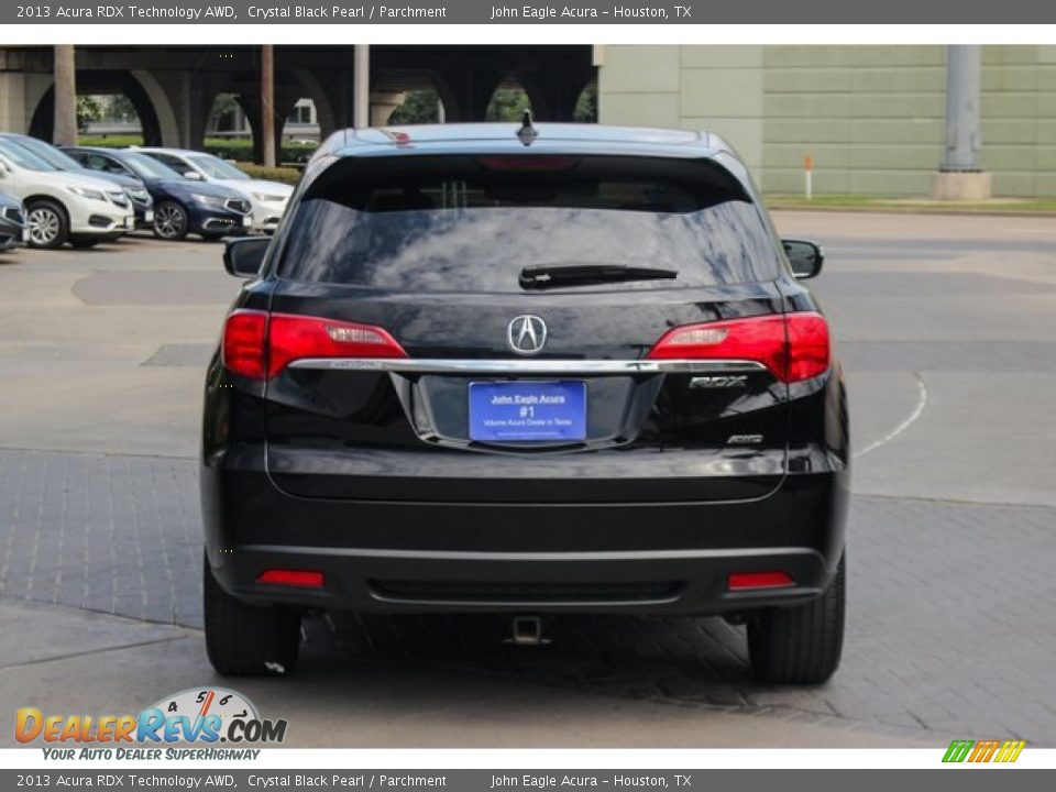 2013 Acura RDX Technology AWD Crystal Black Pearl / Parchment Photo #7