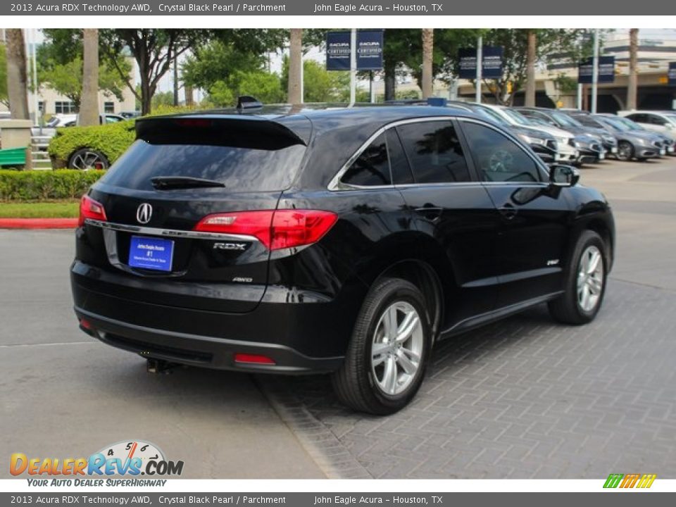 2013 Acura RDX Technology AWD Crystal Black Pearl / Parchment Photo #8