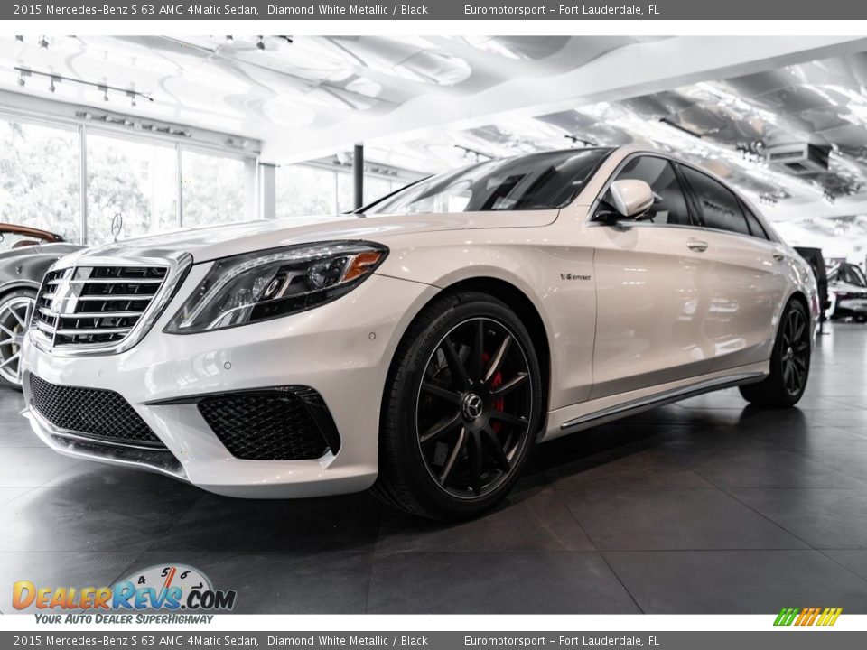 2015 Mercedes-Benz S 63 AMG 4Matic Sedan Diamond White Metallic / Black Photo #1