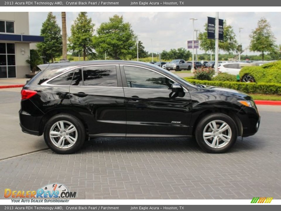 2013 Acura RDX Technology AWD Crystal Black Pearl / Parchment Photo #9
