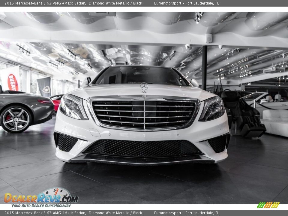 2015 Mercedes-Benz S 63 AMG 4Matic Sedan Diamond White Metallic / Black Photo #2