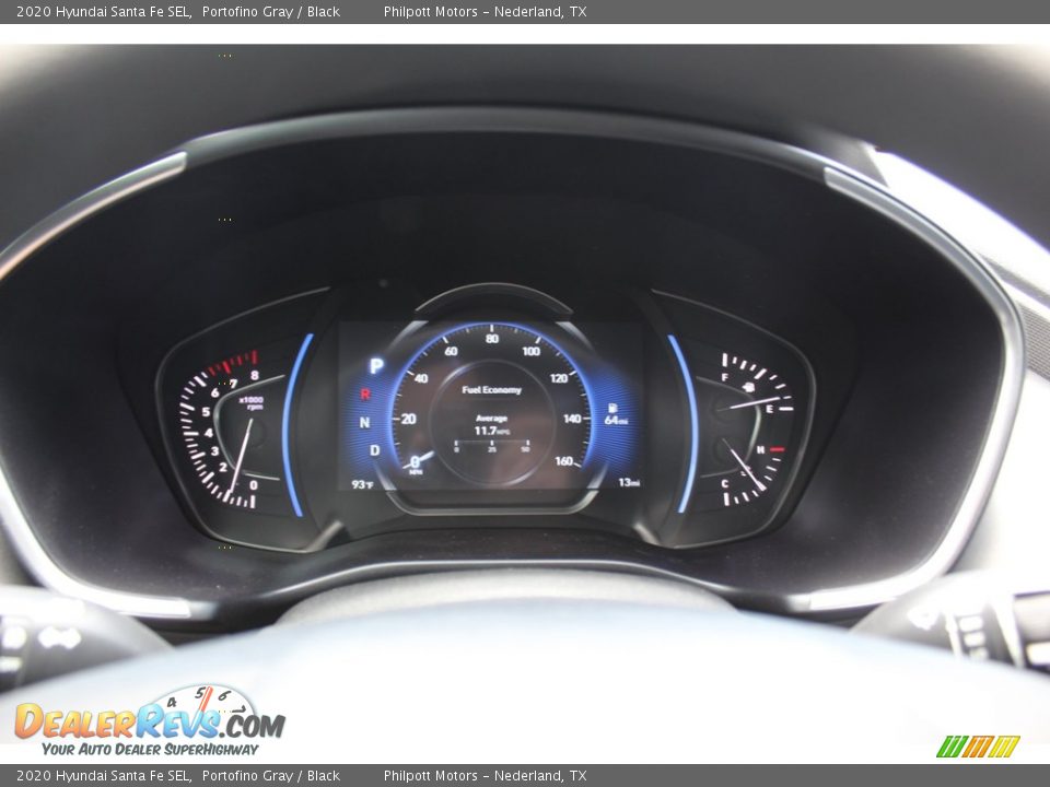 2020 Hyundai Santa Fe SEL Portofino Gray / Black Photo #13