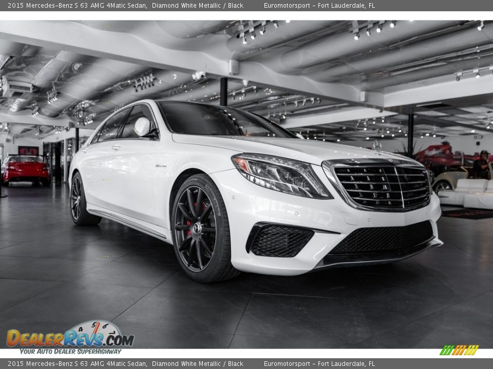 2015 Mercedes-Benz S 63 AMG 4Matic Sedan Diamond White Metallic / Black Photo #3