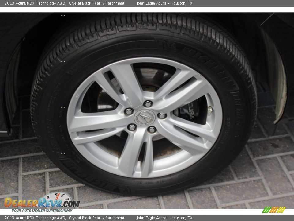 2013 Acura RDX Technology AWD Crystal Black Pearl / Parchment Photo #11