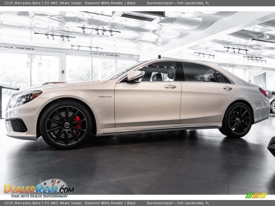 2015 Mercedes-Benz S 63 AMG 4Matic Sedan Diamond White Metallic / Black Photo #4