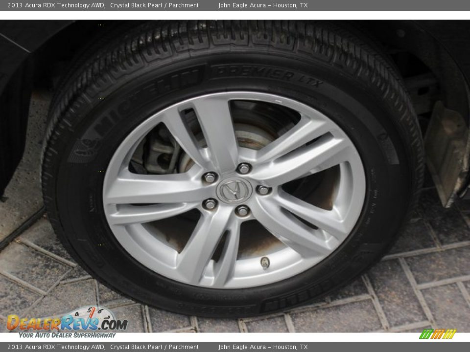 2013 Acura RDX Technology AWD Crystal Black Pearl / Parchment Photo #12