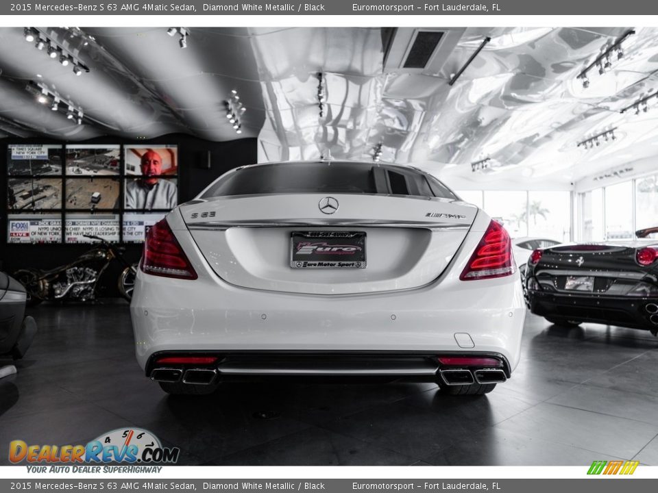 2015 Mercedes-Benz S 63 AMG 4Matic Sedan Diamond White Metallic / Black Photo #6