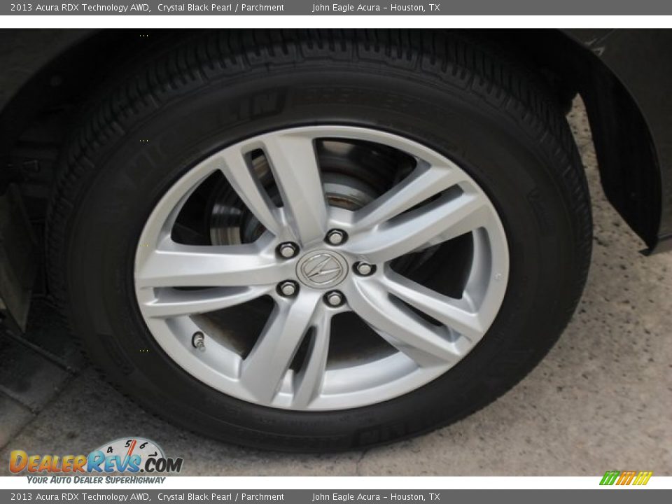2013 Acura RDX Technology AWD Crystal Black Pearl / Parchment Photo #14