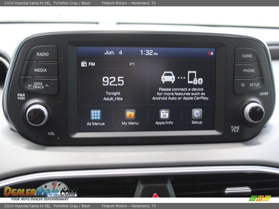 2020 Hyundai Santa Fe SEL Portofino Gray / Black Photo #16