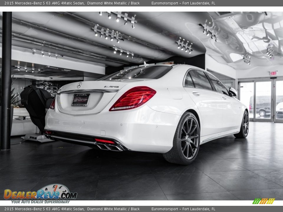 2015 Mercedes-Benz S 63 AMG 4Matic Sedan Diamond White Metallic / Black Photo #7