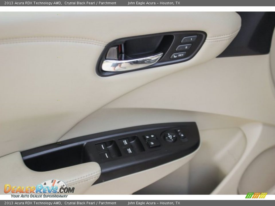 2013 Acura RDX Technology AWD Crystal Black Pearl / Parchment Photo #16