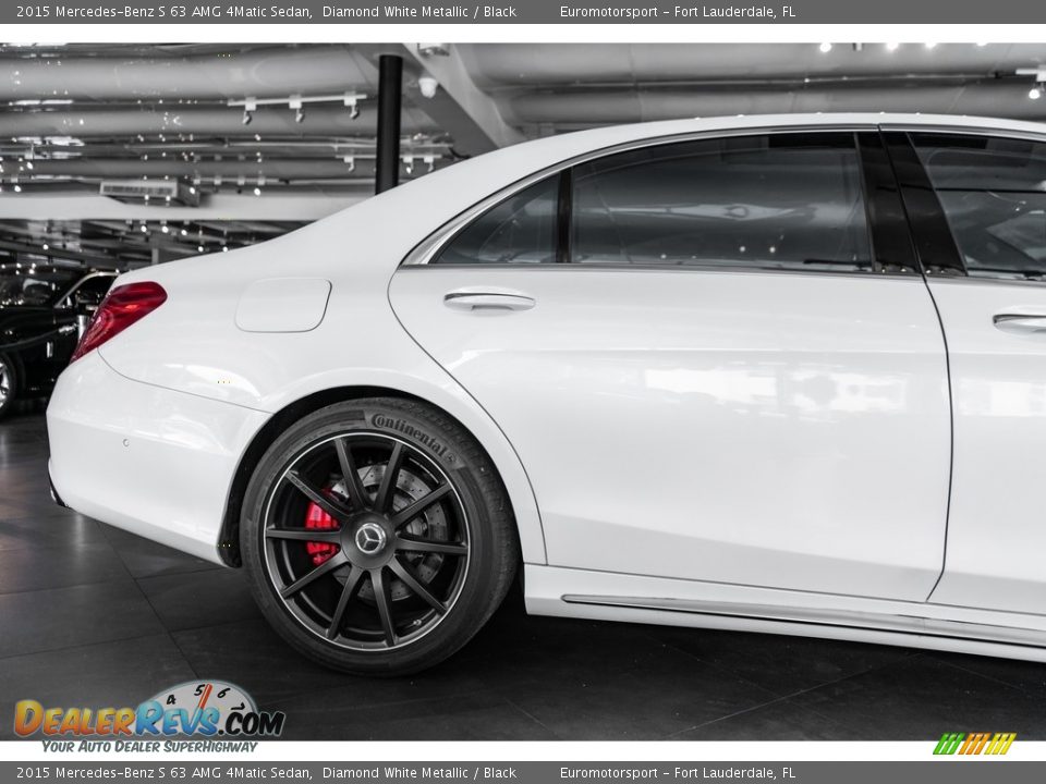 2015 Mercedes-Benz S 63 AMG 4Matic Sedan Diamond White Metallic / Black Photo #8