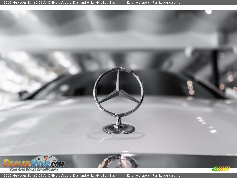 2015 Mercedes-Benz S 63 AMG 4Matic Sedan Diamond White Metallic / Black Photo #13