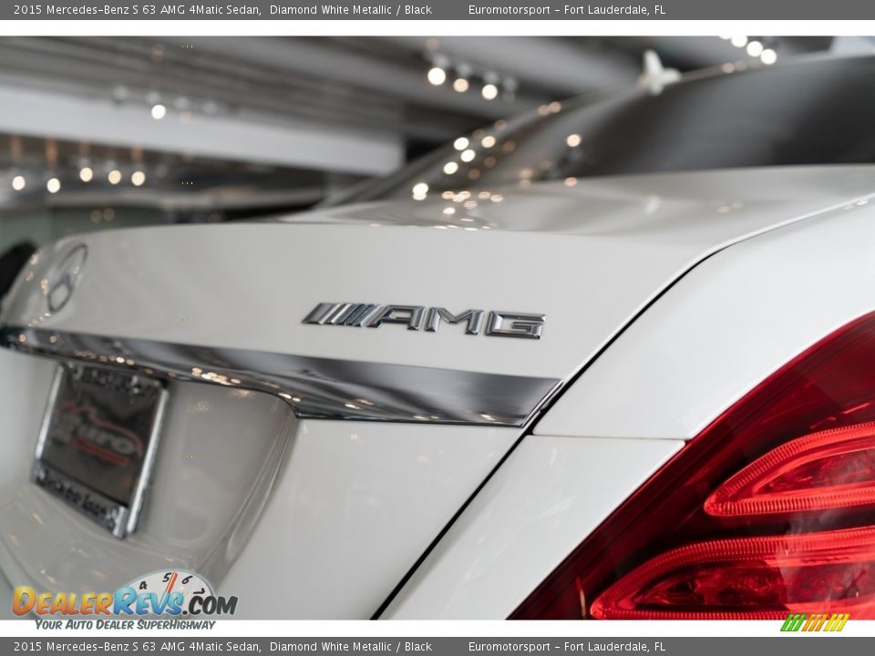 2015 Mercedes-Benz S 63 AMG 4Matic Sedan Diamond White Metallic / Black Photo #14