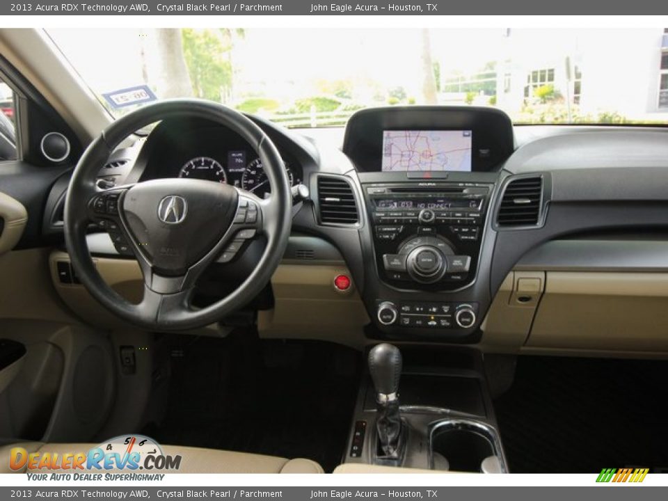 2013 Acura RDX Technology AWD Crystal Black Pearl / Parchment Photo #28