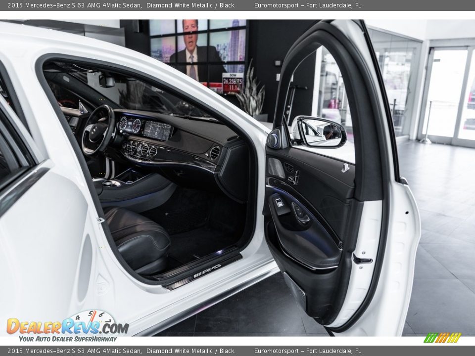 2015 Mercedes-Benz S 63 AMG 4Matic Sedan Diamond White Metallic / Black Photo #19