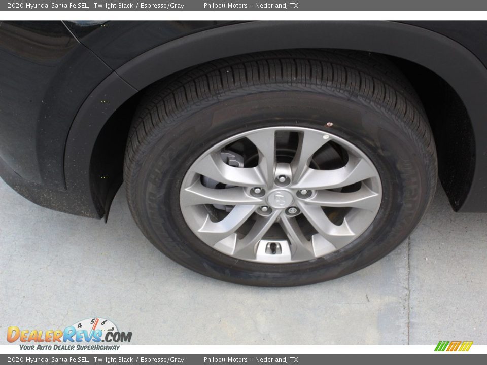 2020 Hyundai Santa Fe SEL Twilight Black / Espresso/Gray Photo #5