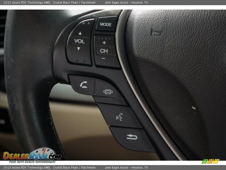 2013 Acura RDX Technology AWD Crystal Black Pearl / Parchment Photo #36