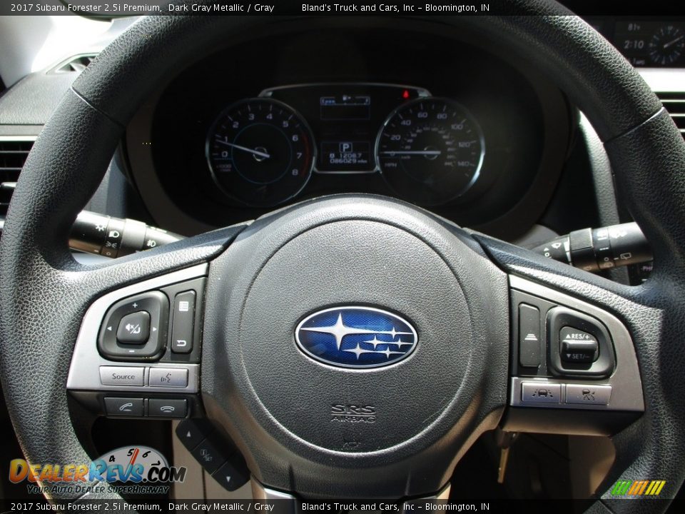 2017 Subaru Forester 2.5i Premium Dark Gray Metallic / Gray Photo #13