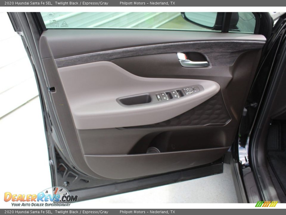 2020 Hyundai Santa Fe SEL Twilight Black / Espresso/Gray Photo #9