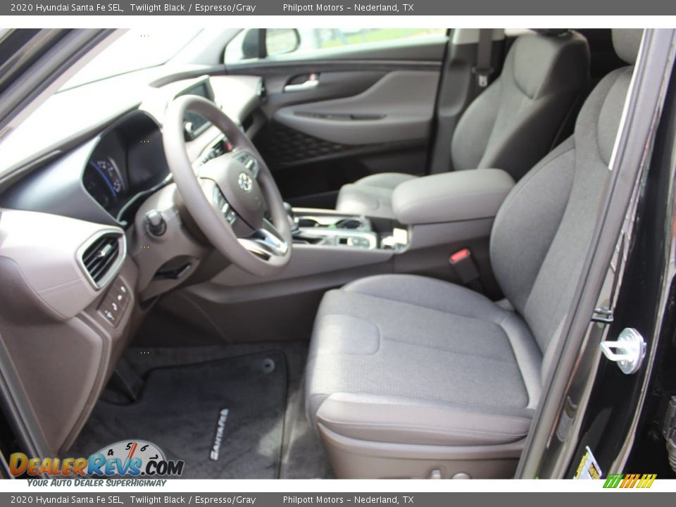 2020 Hyundai Santa Fe SEL Twilight Black / Espresso/Gray Photo #10