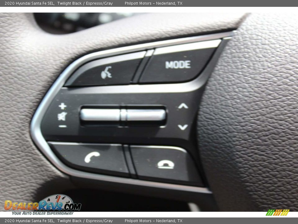 2020 Hyundai Santa Fe SEL Twilight Black / Espresso/Gray Photo #11