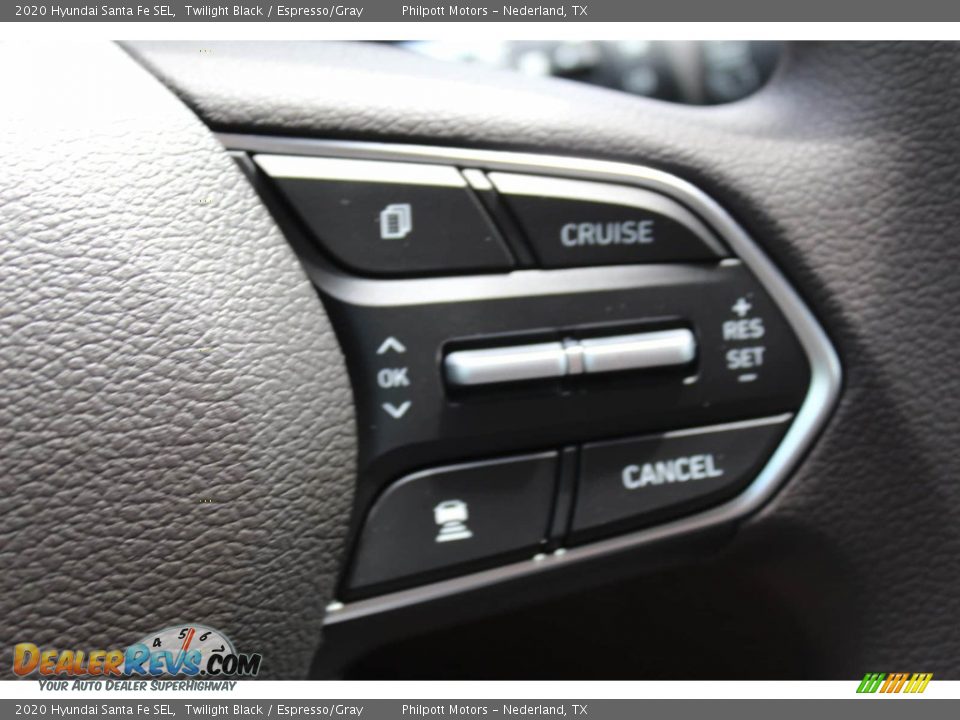 2020 Hyundai Santa Fe SEL Twilight Black / Espresso/Gray Photo #12