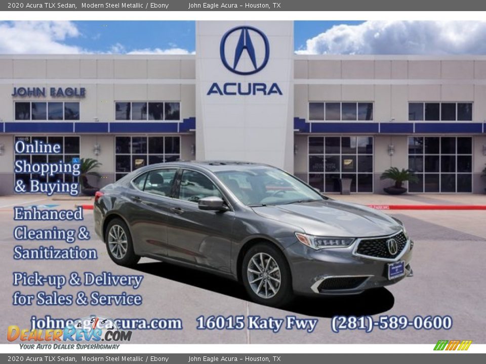 2020 Acura TLX Sedan Modern Steel Metallic / Ebony Photo #1