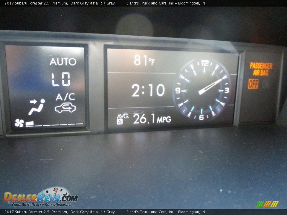 2017 Subaru Forester 2.5i Premium Dark Gray Metallic / Gray Photo #19