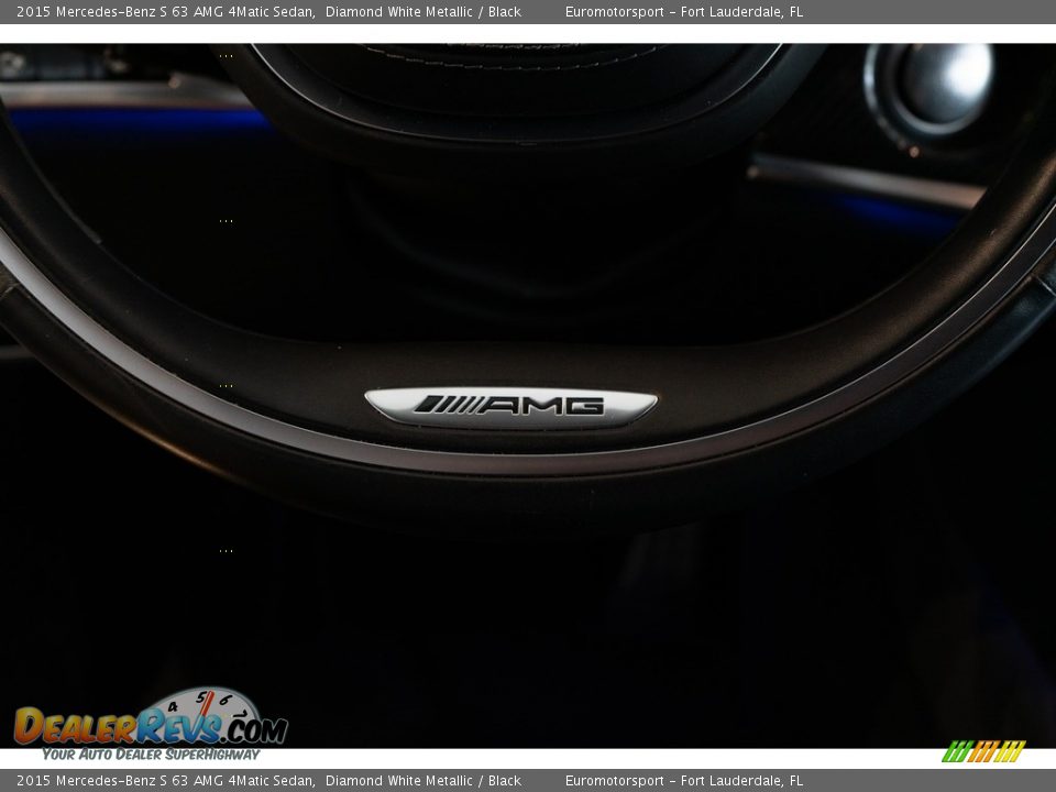 2015 Mercedes-Benz S 63 AMG 4Matic Sedan Diamond White Metallic / Black Photo #33
