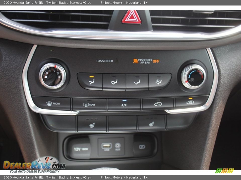 2020 Hyundai Santa Fe SEL Twilight Black / Espresso/Gray Photo #16