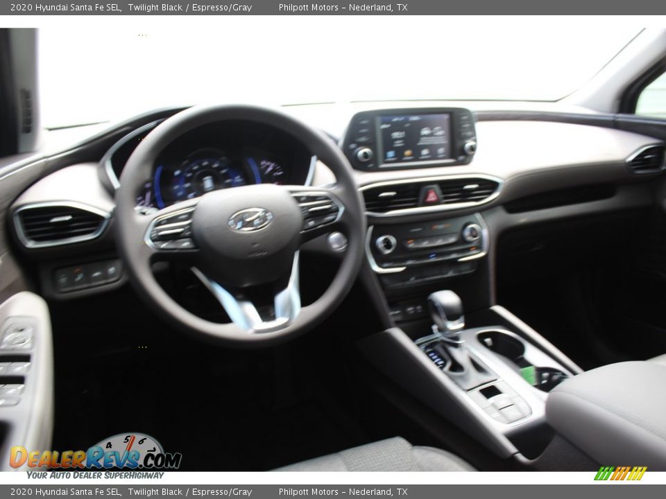 2020 Hyundai Santa Fe SEL Twilight Black / Espresso/Gray Photo #21