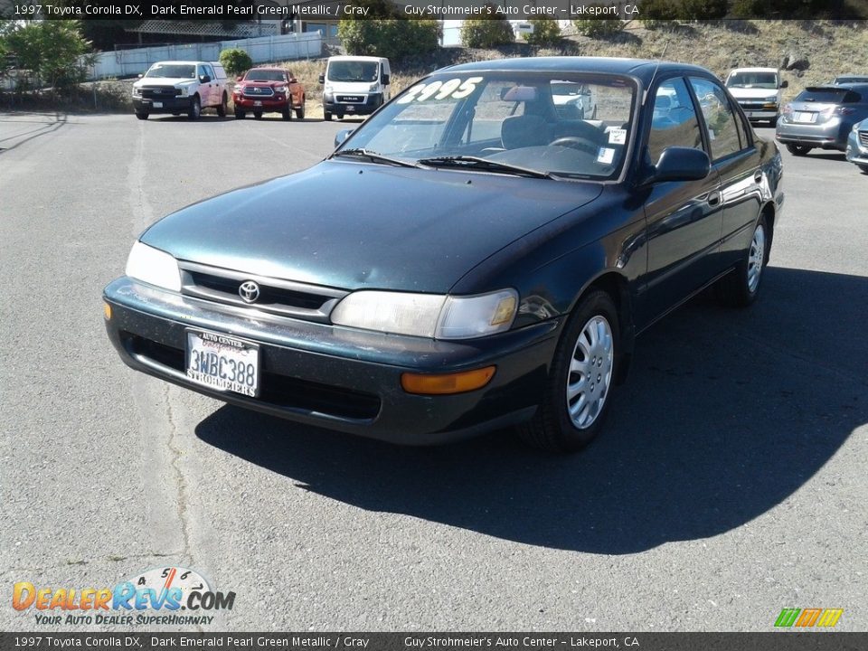 Dark Emerald Pearl Green Metallic 1997 Toyota Corolla DX Photo #2