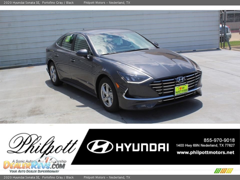 2020 Hyundai Sonata SE Portofino Gray / Black Photo #1