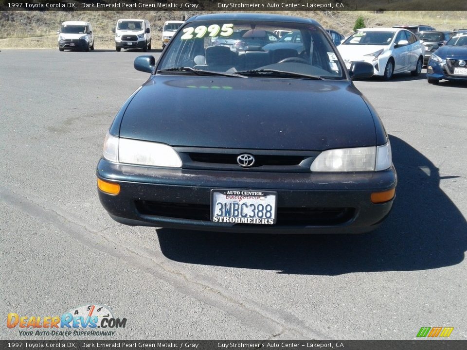 1997 Toyota Corolla DX Dark Emerald Pearl Green Metallic / Gray Photo #5