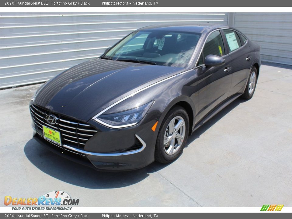 2020 Hyundai Sonata SE Portofino Gray / Black Photo #4