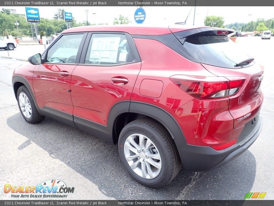 2021 Chevrolet TrailBlazer LS Scarlet Red Metallic / Jet Black Photo #4