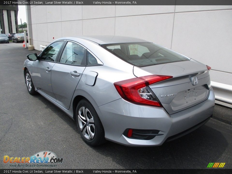 2017 Honda Civic LX Sedan Lunar Silver Metallic / Black Photo #3