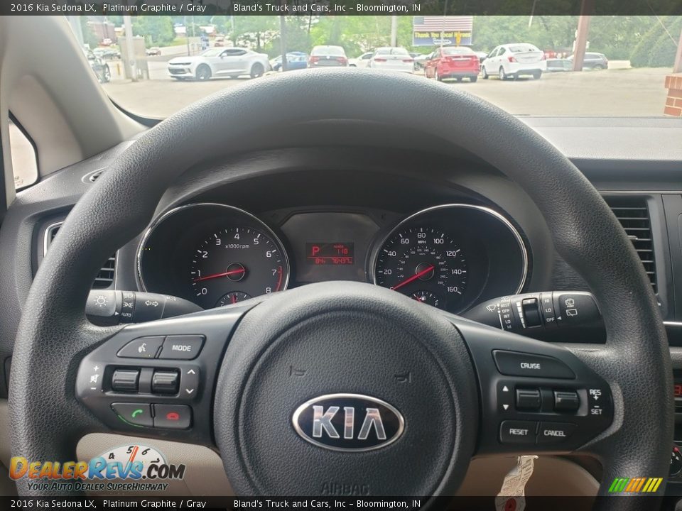 2016 Kia Sedona LX Platinum Graphite / Gray Photo #10