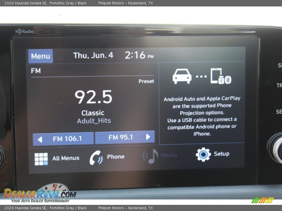 2020 Hyundai Sonata SE Portofino Gray / Black Photo #15