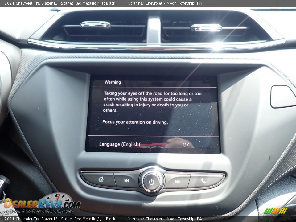 2021 Chevrolet TrailBlazer LS Scarlet Red Metallic / Jet Black Photo #15