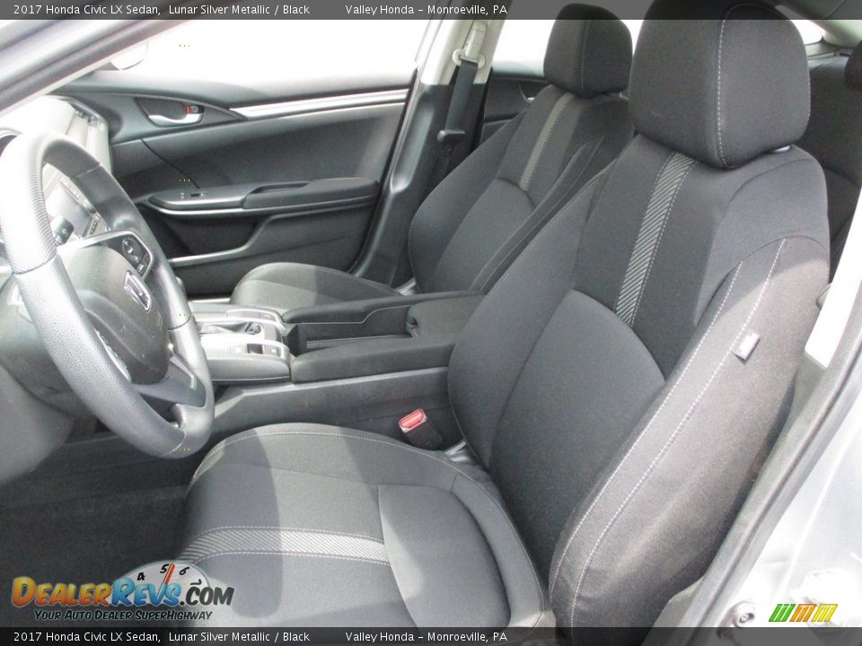2017 Honda Civic LX Sedan Lunar Silver Metallic / Black Photo #10
