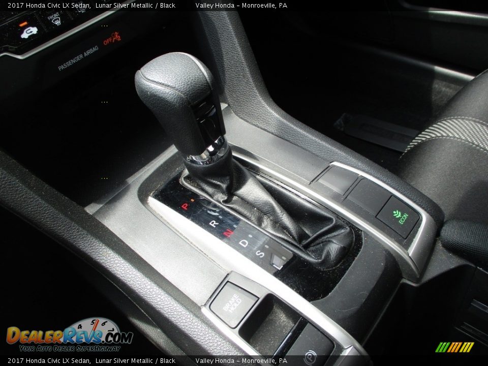 2017 Honda Civic LX Sedan Lunar Silver Metallic / Black Photo #14