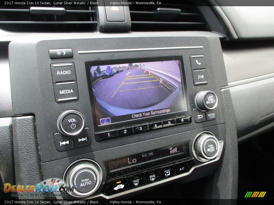 2017 Honda Civic LX Sedan Lunar Silver Metallic / Black Photo #15