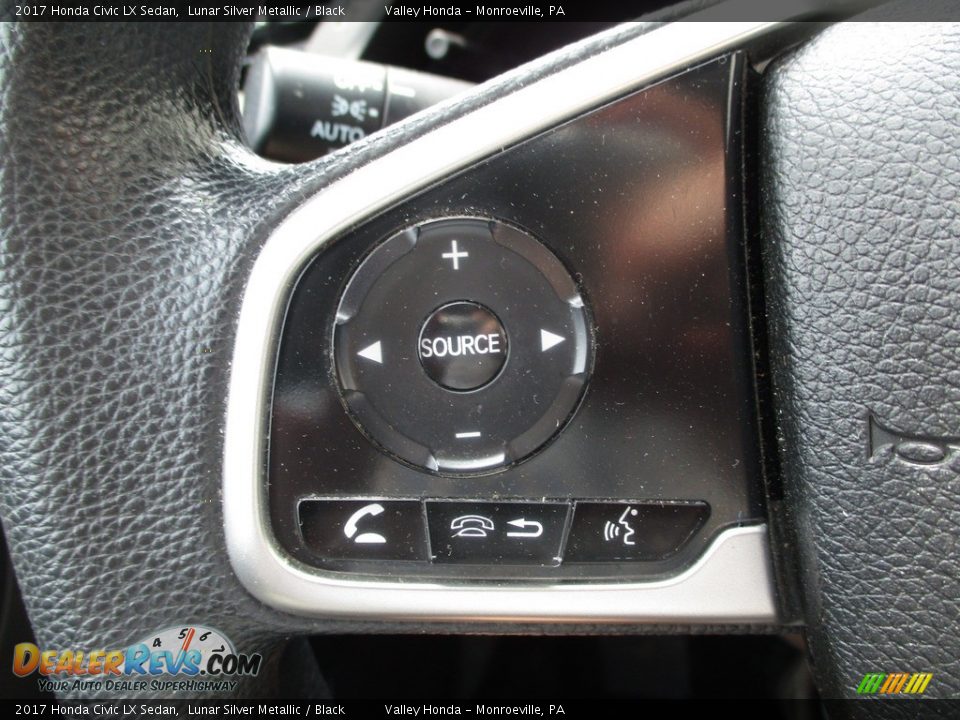 2017 Honda Civic LX Sedan Lunar Silver Metallic / Black Photo #18