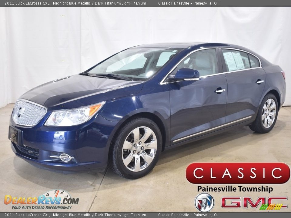 2011 Buick LaCrosse CXL Midnight Blue Metallic / Dark Titanium/Light Titanium Photo #1