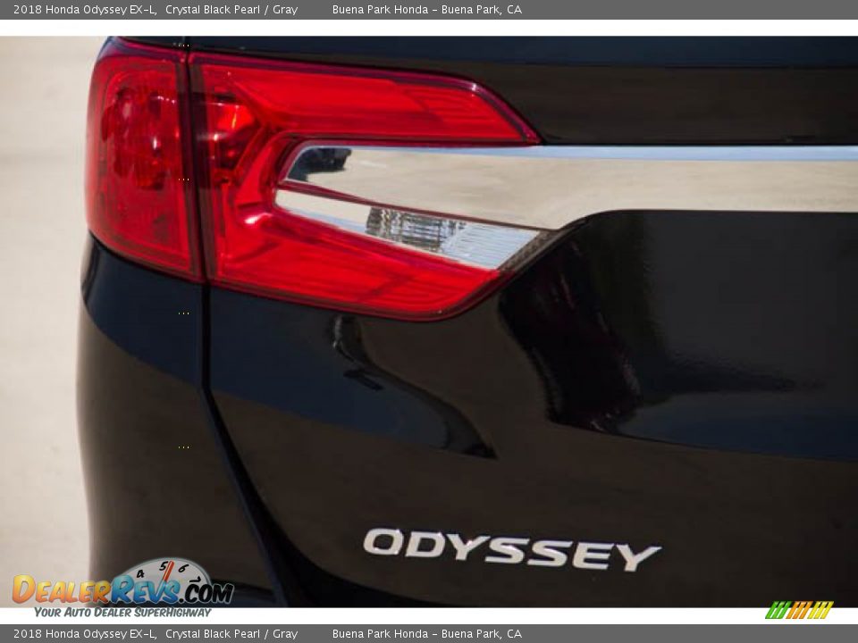 2018 Honda Odyssey EX-L Crystal Black Pearl / Gray Photo #10