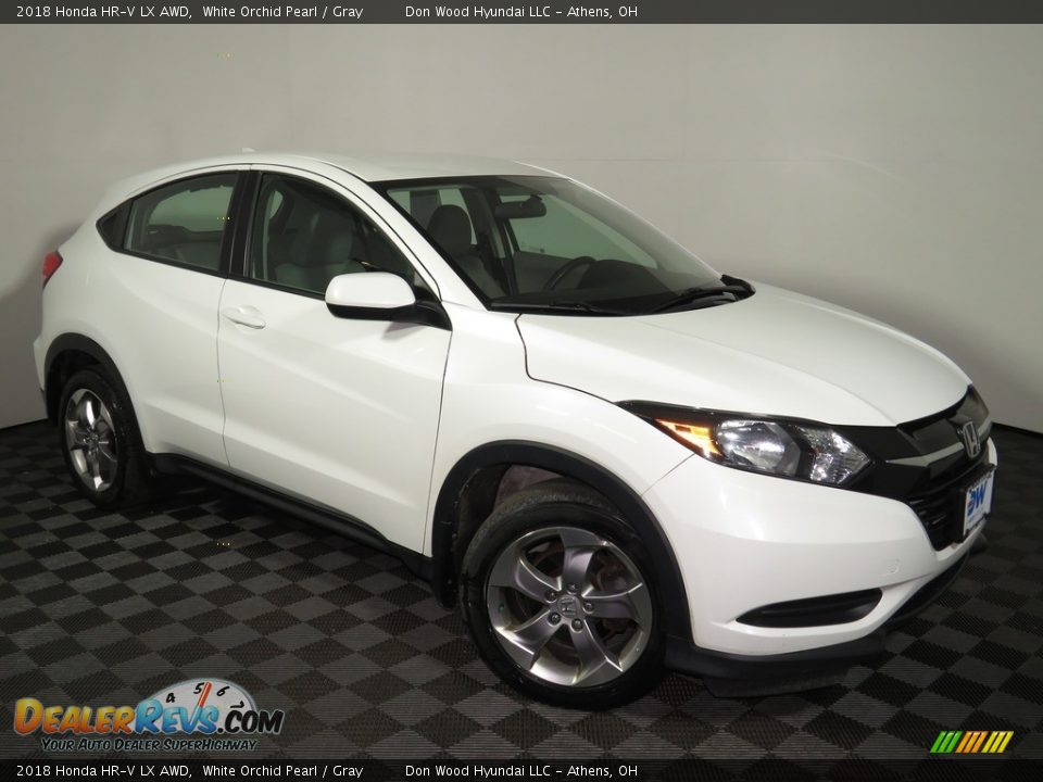 2018 Honda HR-V LX AWD White Orchid Pearl / Gray Photo #2