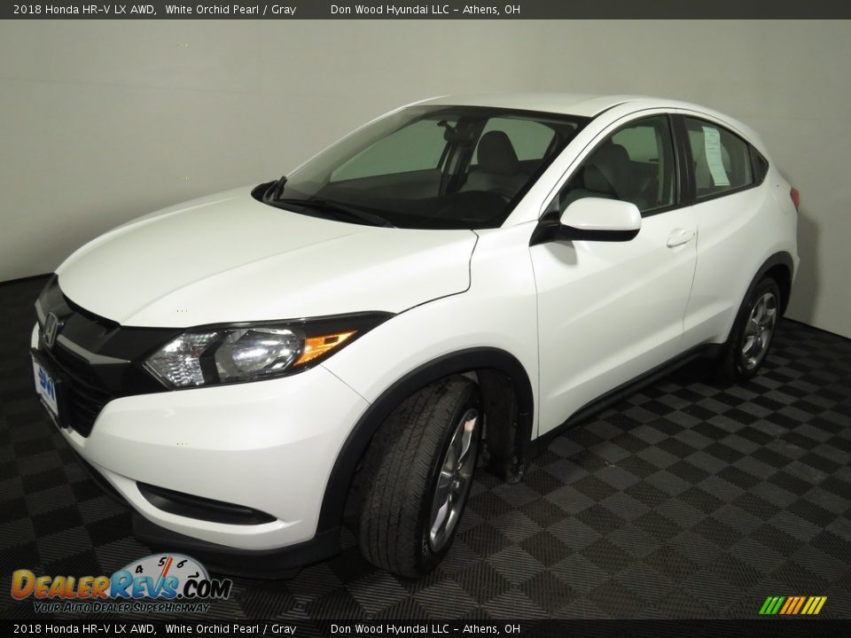 2018 Honda HR-V LX AWD White Orchid Pearl / Gray Photo #7