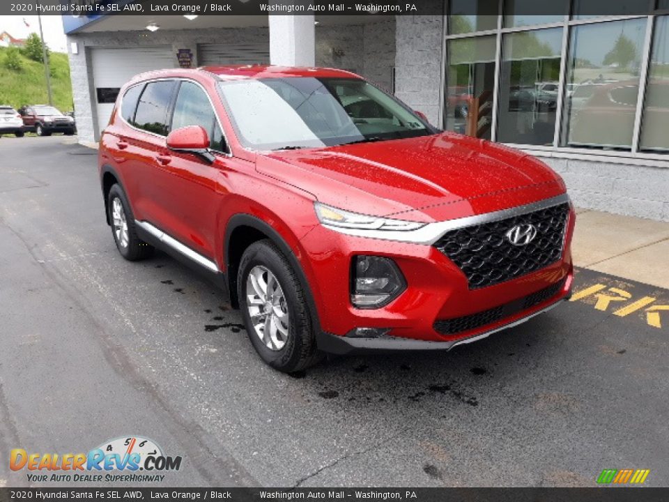 2020 Hyundai Santa Fe SEL AWD Lava Orange / Black Photo #1
